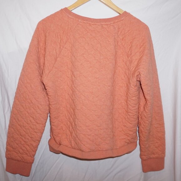 Patagonia Organic Cotton Quilt Crew Sweatshirt Women - Orange - Size L - Picture 3 of 6